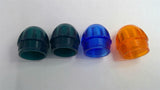 Indicator Light Cap Lot of 4-2 Green 1 Blue 1 Orange