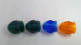 Indicator Light Cap Lot of 4-2 Green 1 Blue 1 Orange