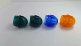 Indicator Light Cap Lot of 4-2 Green 1 Blue 1 Orange