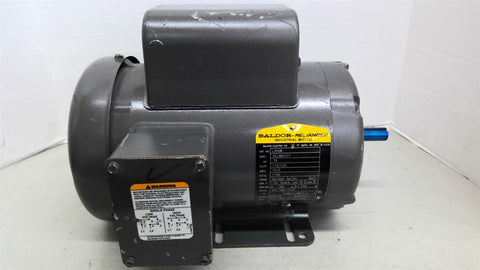 Baldor L3508 .75HP AC MOTOR 1200RPM 6P Single Phase 56/56H 115/230v 60hz