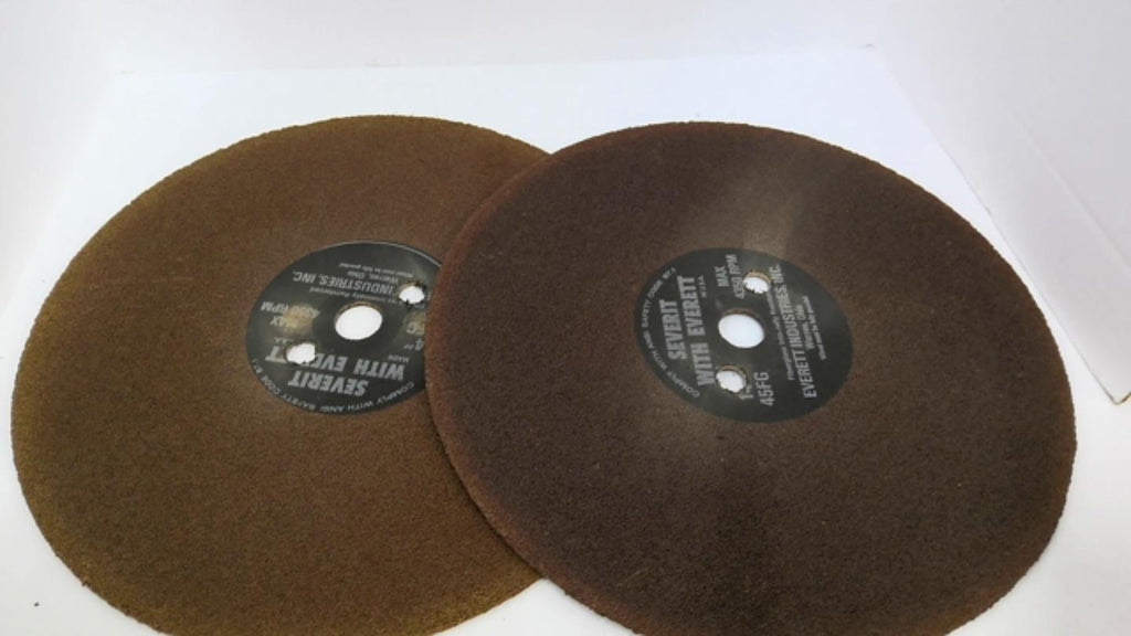 Everett 45FG 14X1 AH 2 5/8" Holes Cut Off Blades Lot Of 2