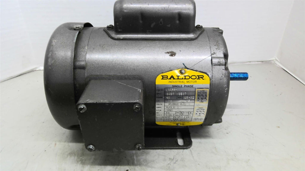 Baldor L3406 .33hp AC Motor 1800rpm 4p Single Phase 115/208-230v TE 60hz