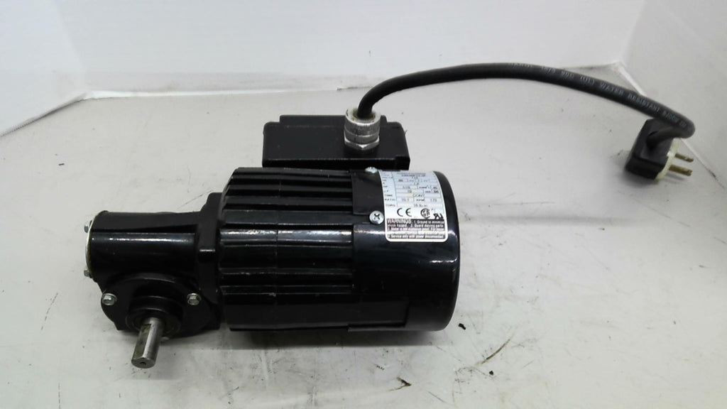 Bodine 34R4BFCI-3F 1/15hp Gear motor 10:1 Ratio Single Phase 115 Volts