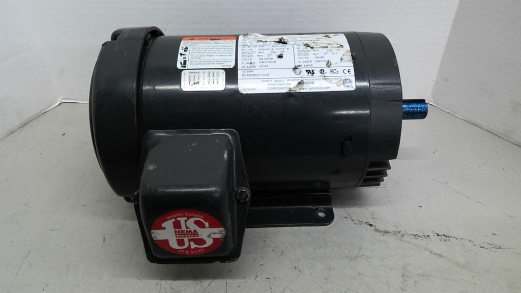 US Motor U2P2DC 2HP AC MOTOR 1800RPM 4P 3PH 3PH 145TC 208-230/460V TE 60HZ