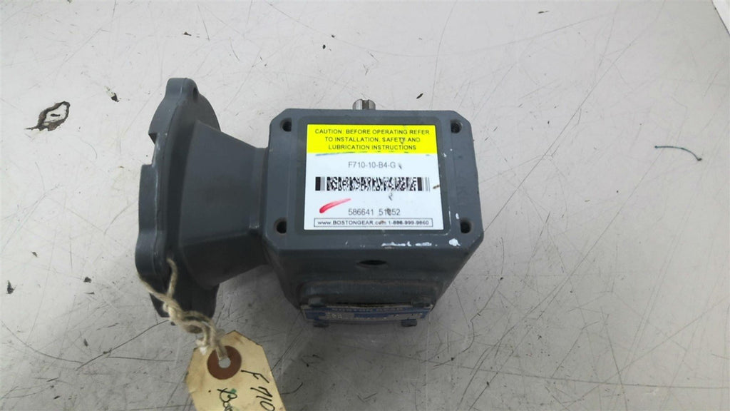 Boston Gear F710-10-B4-G 10:1 Ratio Left Angle Gear Reducer