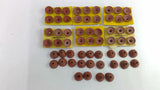 Red Silicone Vacuum Suckers Lot Of 58