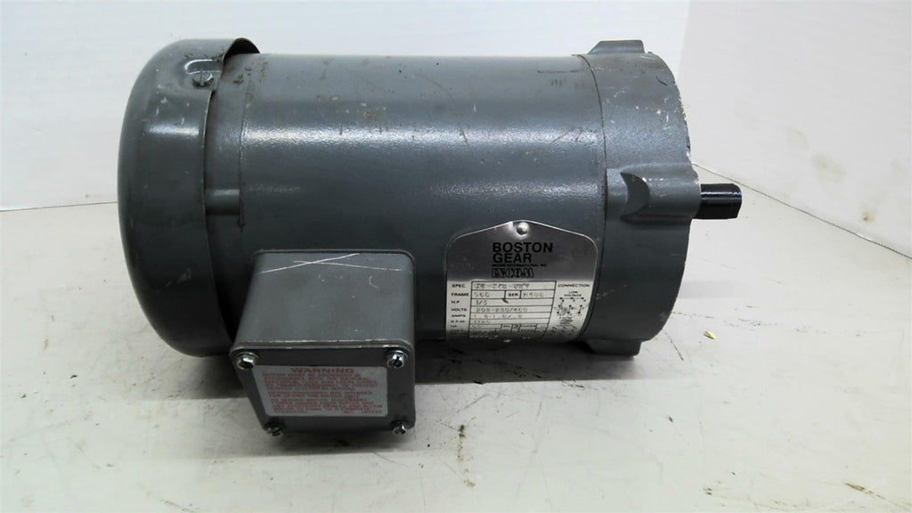 Boston 34-378-884 1/3HP AC Motor 1800RPM 4P 3PH 208-230/460V 60HZ