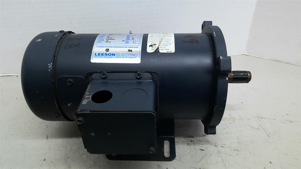 Leeson 098000.00 1/2HP DC Motor 1800RPM 4P NSS56C 90V TEFC 60HZ