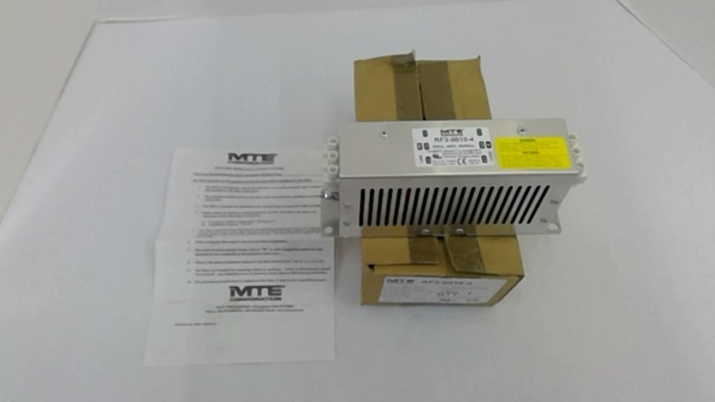MTE RF3-0010-4 3-Wire RFI Filter 10A 480V 50/60HZ