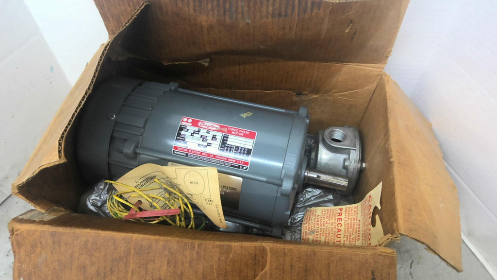 Dayton 3N333B 1.5HP AC Motor 1800RPM 4P 3 Phase 145T 230/460V TEFC-XP 60HZ