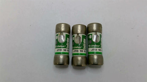 Littlefuse JTD 10 ID Indicator Fuse 10A 500V Lot of 3