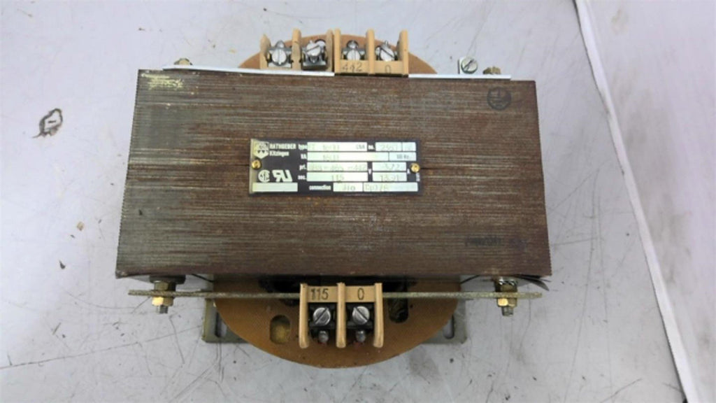 Rathgeber ET 1600 Transformer 1600VA 488-465-442 Pri 115 Sec Volts