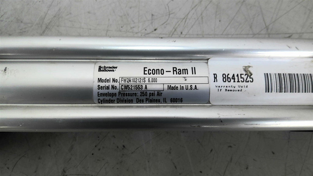 Schrader Bellows FW2A102121S 6.00 Pneumatic Cylinder