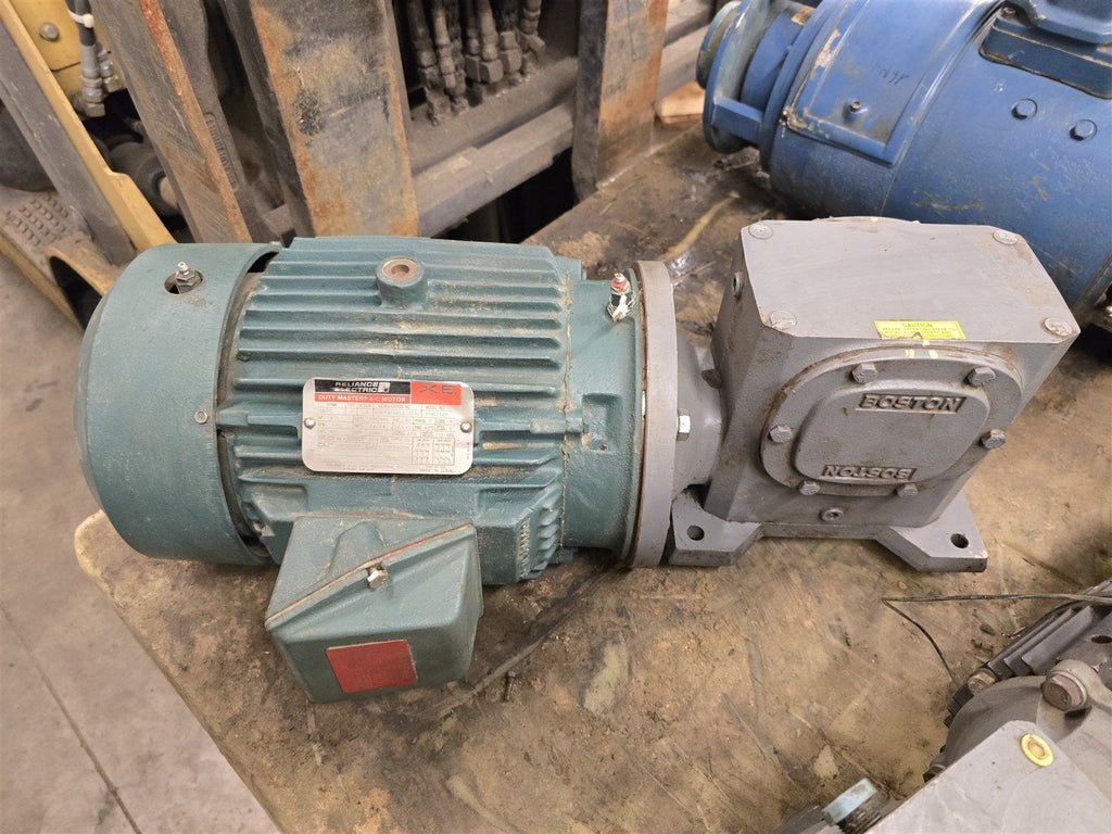 Reliance P18G1123F 3HP AC Gear Motor 230/460V 1800RPM 4P 3PH TEFC 10:1 Ratio