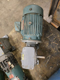 Reliance P18G1123F 3HP AC Gear Motor 230/460V 1800RPM 4P 3PH TEFC 10:1 Ratio