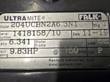 Falk 204UCBN2A6.3N1 Inline Gear Reducer 6.341:1 Ratio 9.83 Input HP