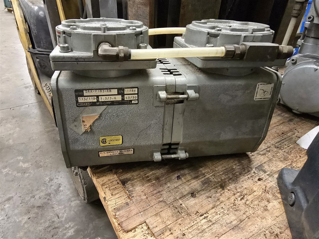 Gast DAA-P103-EB Vacuum Pump 115/110V 60HZ Single Phase