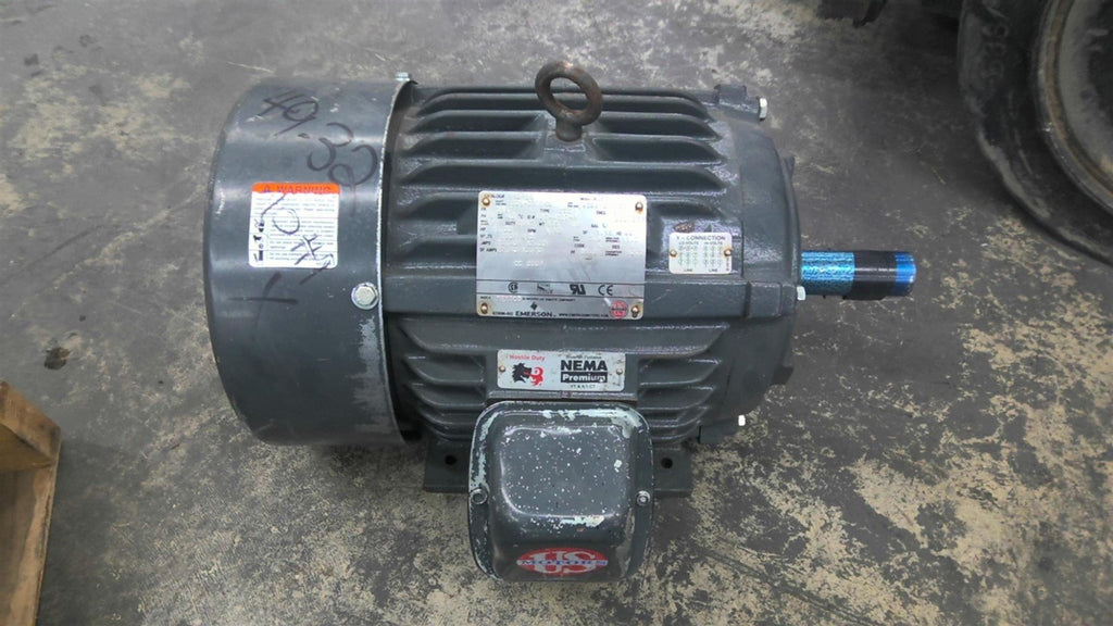 US Motors H10P2B 10HP AC Motor 1800RPM 4P 3 Phase 215T 230/460 V TEFC 60HZ