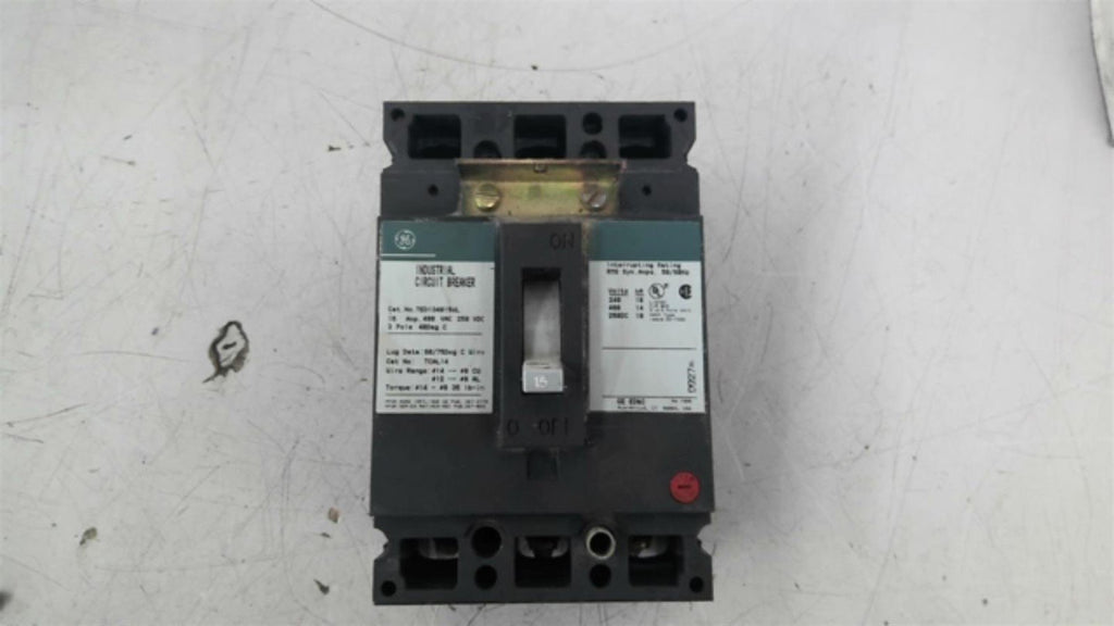 GE TED134015WL 15 Amp 480V Circuit Breaker