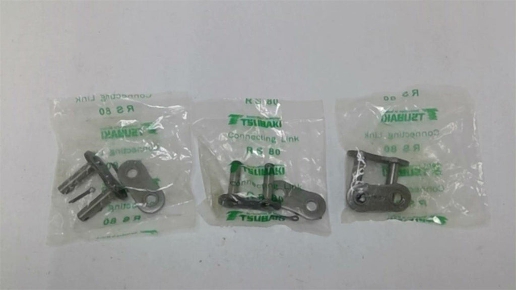 Tsubaki RS80 Connecting Link Lot Of 3