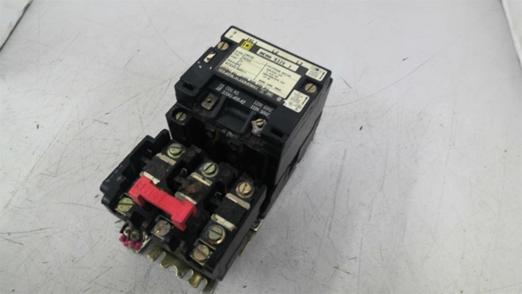 Square D 8536 SC03 Nema Size 1 Starter 460 Volt at 10 Hp