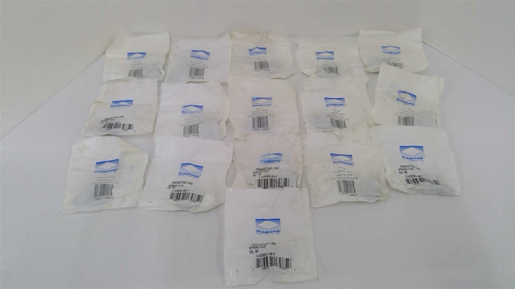 Diamond C-4233CL-08-P #60 Connecting Link Spring Clip Lot Of 16