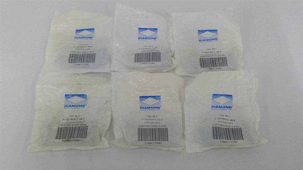 Diamond C-323303CL-08-P #60-3 Cotter Type Connecting Link Lot Of 6