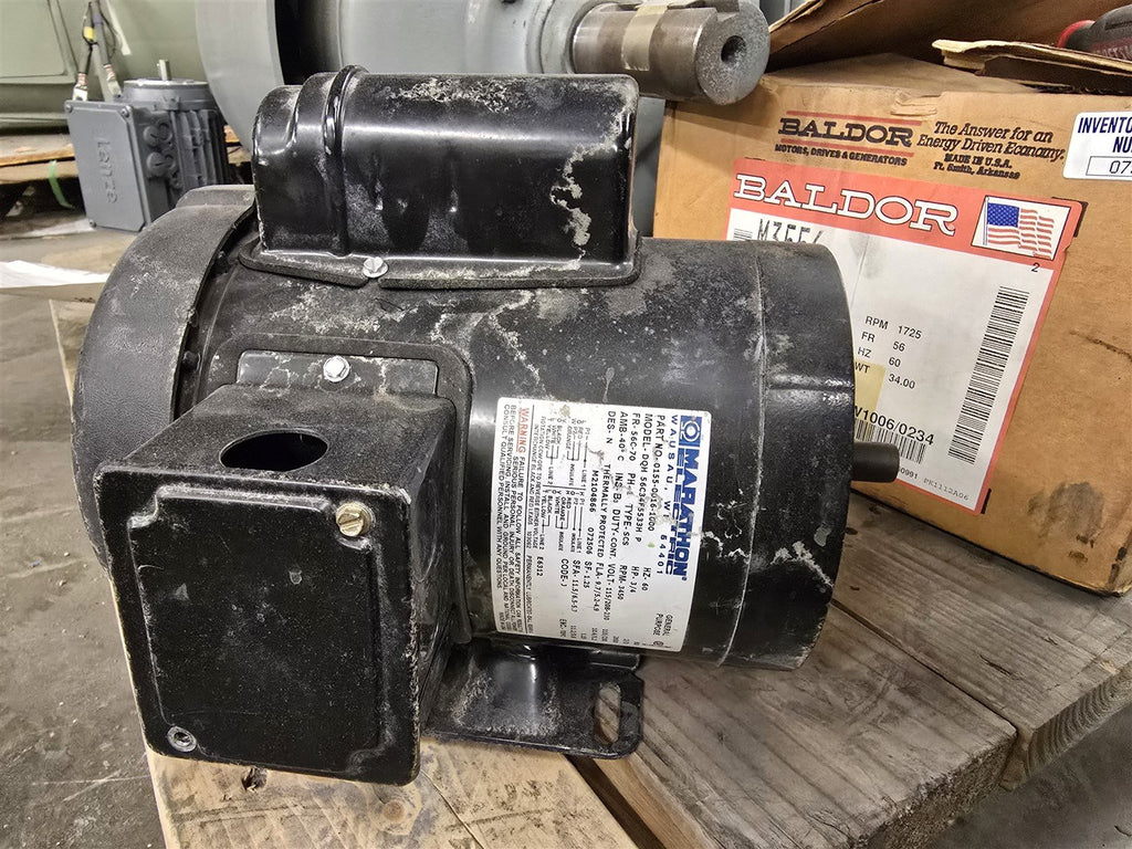 Marathon DQH 56C34F5533H-P 3/4HP 115/208-230V 3600RPM 2P FR-56C 1PH TEFC