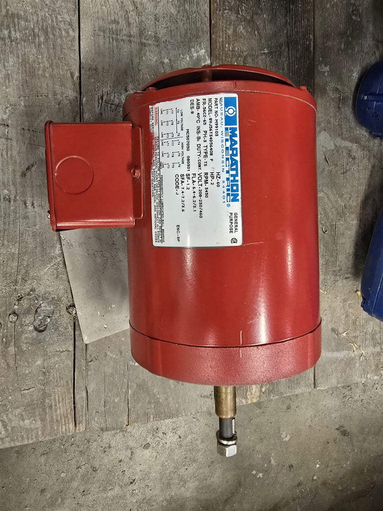 Marathon 8VJ56T34D5640B 2HP AC Motor 208-230/460V 3600RPM 2P 3PH 56CZ