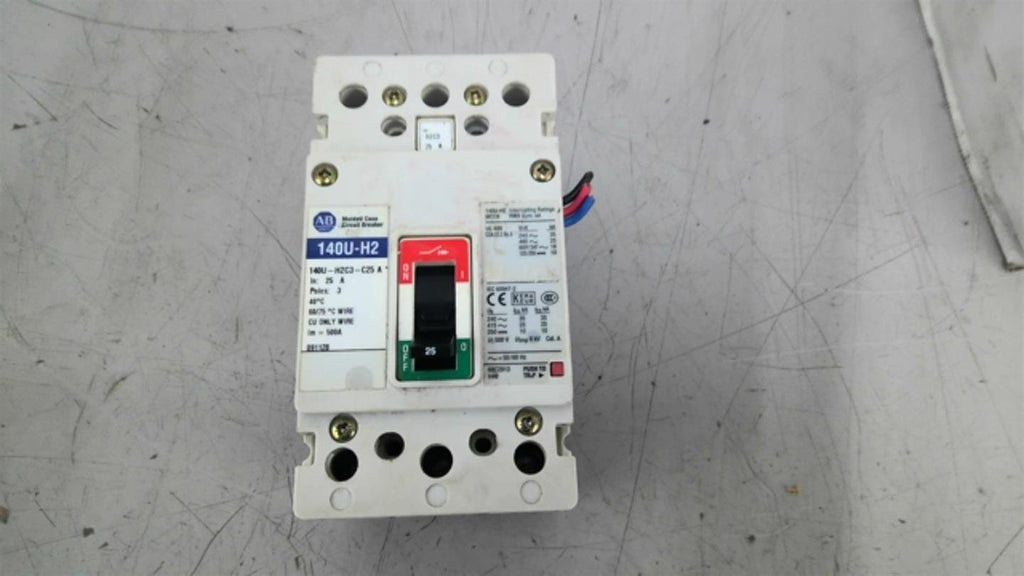 Allen Bradley 140U-H2C3-C25 A Circuit Breaker 25 Amp 3 Poles
