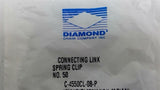 Diamond C-4550CL-08-P 50 Spring Clip Connecting Link Lot Of 7