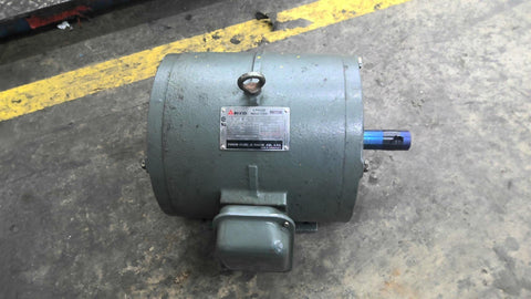 Teco 3A184A4001 5 HP AC Motor 1800 RPM 4 P 3Phase 184T 208-230/460 V DP 60HZ