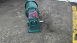 Reliance P56H7214N AC Brake Gear Motor 1 HP 208-230/460-480 V 10:1 Ratio