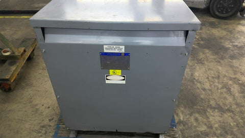 Square D 112T3H 112.5 KVA Transformer 480 Pri V 208/120 Sec V 3 PH