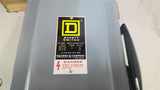 Square D HU362AWK 600V 60A Safety Switch Type 3 3R 12