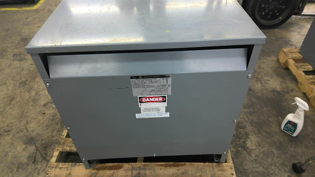 Square D 75T3H 75 KVA Transformer 480 Pri V 208/120 SEC V 3 PH WS364