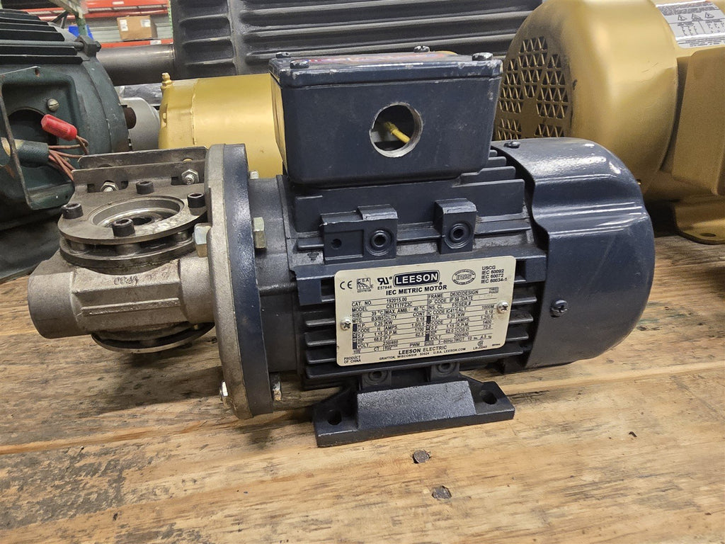 Leeson C63T17FZ3C .25HP Gear Motor 1800RPM 4P 3PH D63D 230/460V TEFC 60HZ