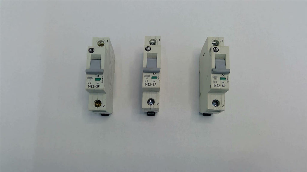 Allen Bradley 1492-SPCC030 Circuit Breaker 3A Single Pole Lot Of 3