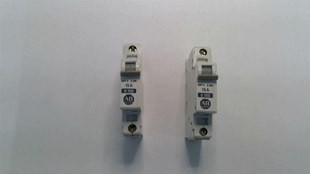 Allen Bradley 1492CB-1 Circuit Breaker H150 15A Lot Of 2