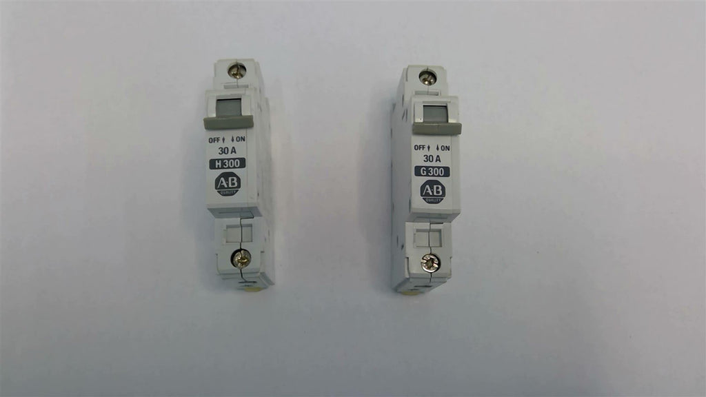 Allen Bradley 1492-CB1 H 300 Circuit Breaker 30A W/ Allen Bradley 1492-CB1 G 300
