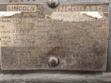 Lincoln TV-2632-B 30HP AC Motor 1800RPM 4P 3PH 286T 230/460V 60Hz