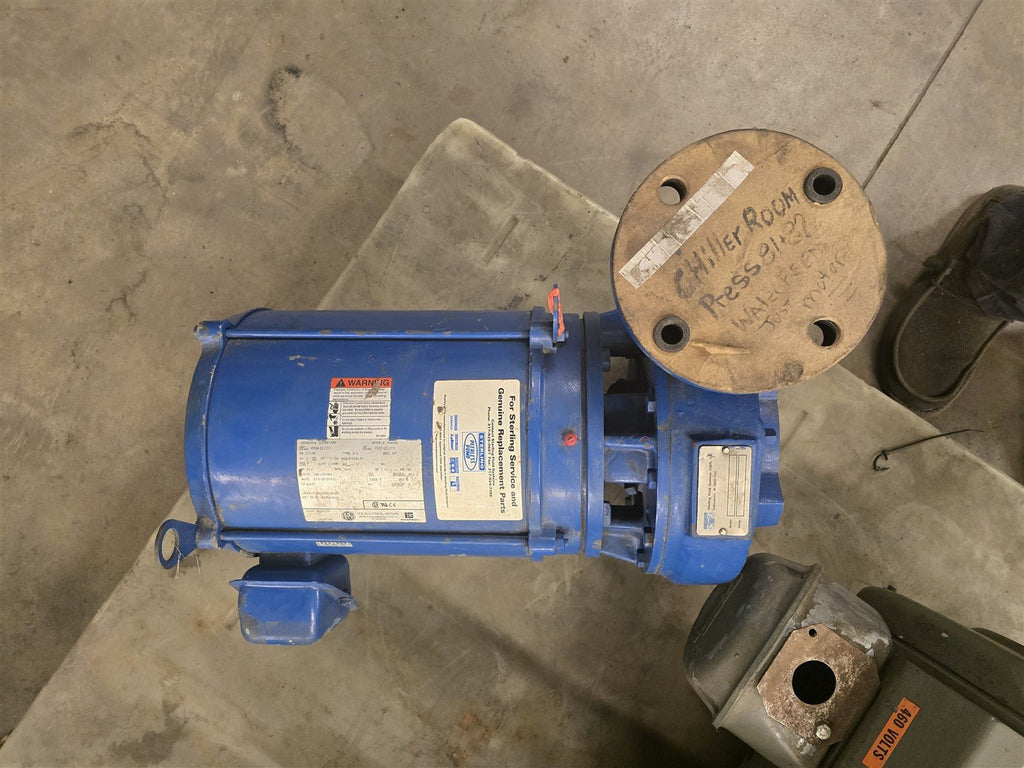 Sterling Peerless Pump C-825A 15HP 3600RPM 2P 3Ph 208-230/460V