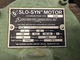 Slo Syn X250 AC Motor 72RPM 120V 60Hz