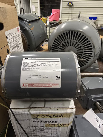 Magnetek HF3T033N 1/2HP AC Motor 1200RPM 6P 1PH 48-FR 115V 60HZ