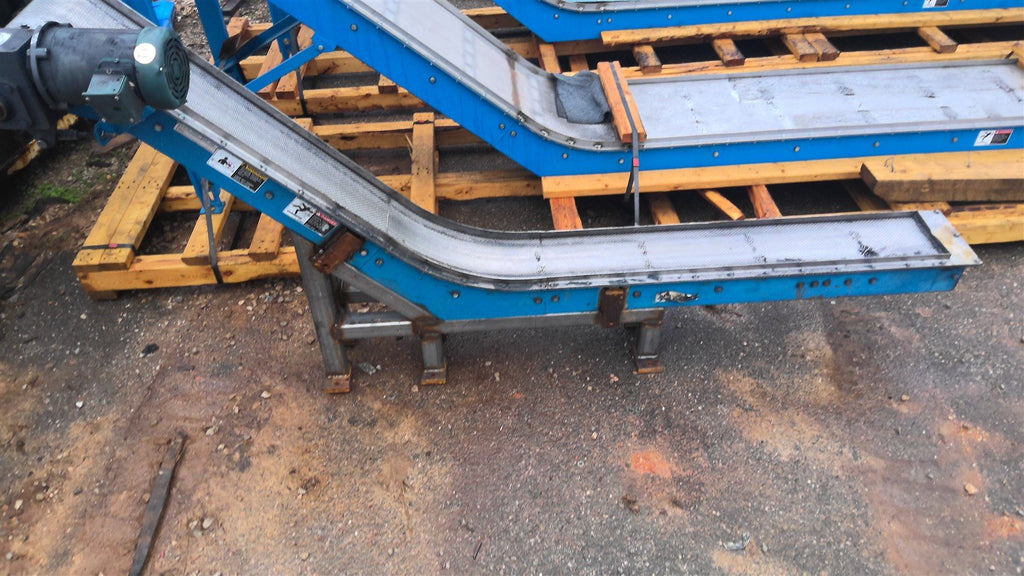 Gooseneck Magnetic Conveyor 1/2 HP 208-230/460 Volts 3 Phase 8" Belt Width