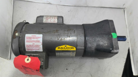 Baldor 31716 1/3 HP Gear Motor 1800/173 RPM Single Phase 115/208-230V 10:1 Ratio