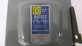 Square D D-321 Safety Switch 30 Amp 240 VAC