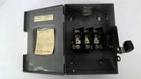 Square D D-321 Safety Switch 30 Amp 240 VAC