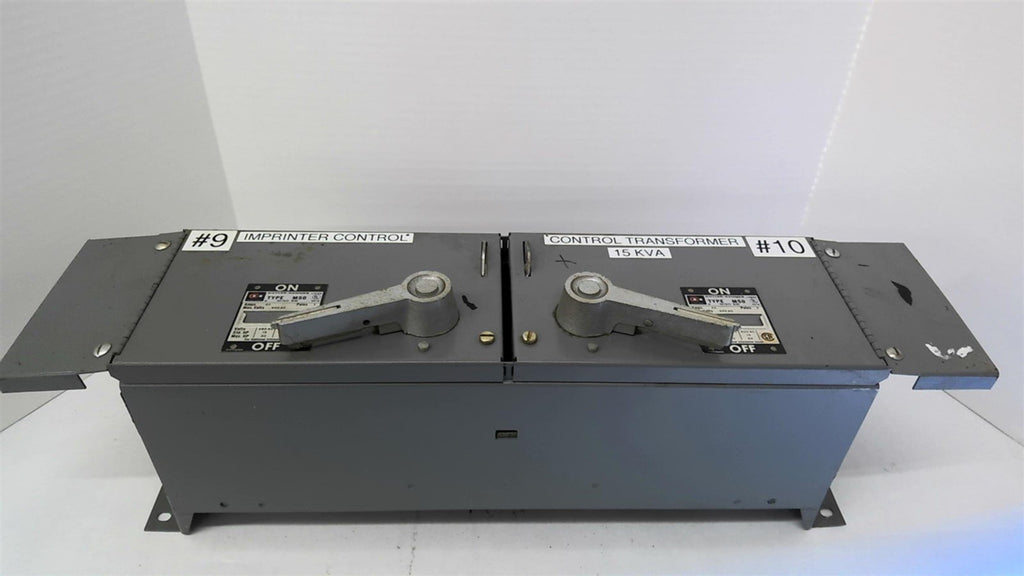 Cutler-Hammer FPPT 3622 M50 Twin Switch Panel