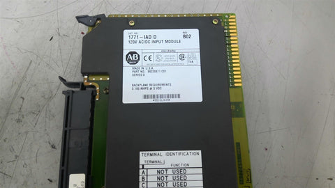Allen Bradley 1771-IAD D Input Module